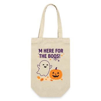 Ich bin hier für den wütenden Geist – lustiges Halloween - Geschenkbeutel für Flaschen - Natur - Vorne