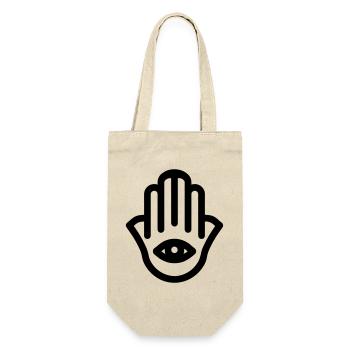hand of Fatma Hamsa - Gift Bag for Bottles - nature - Front