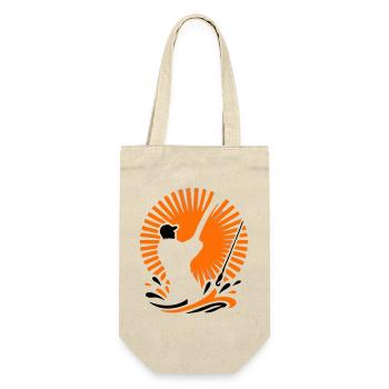 Icône de silhouette de pêcheur - Sac à bouteille - nature - Devant