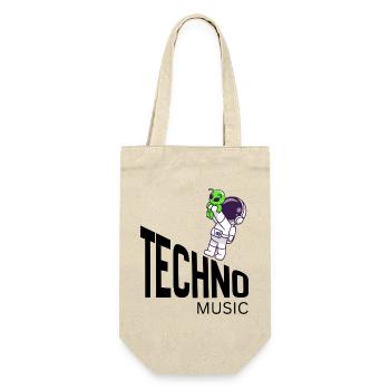 Cosmic Cute Alien on Astronaut - Gift Bag for Bottles - nature - Front