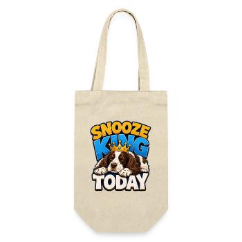 Englischer Springer-Spaniel - Geschenkbeutel für Flaschen - Natur - Vorne