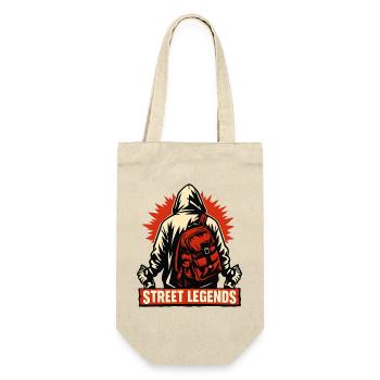 Street Legends Hoodie Motiv - Geschenkbeutel für Flaschen - Natur - Vorne