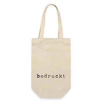 printed statement black - Gift Bag for Bottles - nature - Front