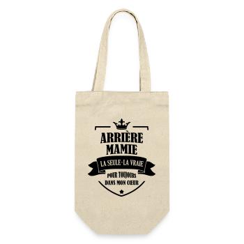Großmütter / Oma / Mami / Großmutter / Mamy - Geschenkbeutel für Flaschen - Natur - Vorne