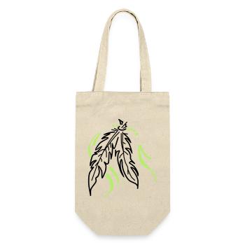 Feathers tied together - Gift Bag for Bottles - nature - Front