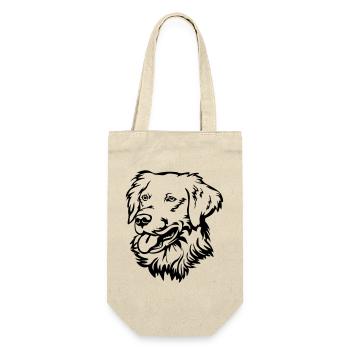 Golden Retriever Head - Gift Bag for Bottles - nature - Front