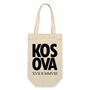 KOSOVA Independence Day - Geschenkbeutel für Flaschen - Natur - Vorne