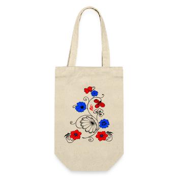 Flower vine with butterfly - Gift Bag for Bottles - nature - Front