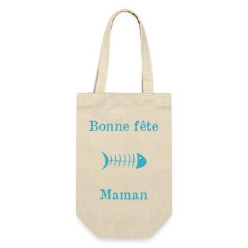 BONNE FÊTE. FÊTE DES MÈRES. FÊTE DES PÈRES. FÊTE - Sac à bouteille - nature - Devant