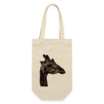Porträt einer Giraffe - Geschenkbeutel für Flaschen - Natur - Vorne