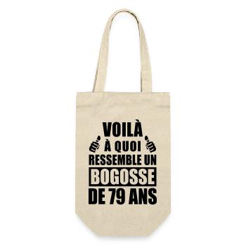 bogosse de 79 ans / cadeau anniversaire 79 ans - Sac à bouteille - nature - Devant