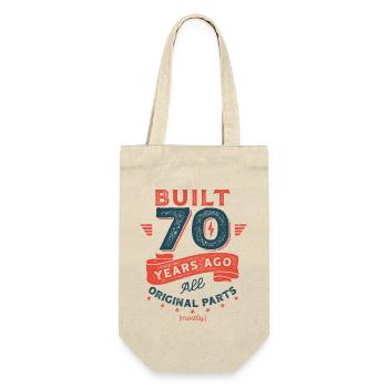 Build 70 Years Ago, All Original Parts (mostly). - Geschenkbeutel für Flaschen - Natur - Vorne