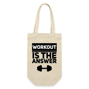 L’entraînement est la réponse - Motivation pour la forme physique - Sac à bouteille - nature - Devant