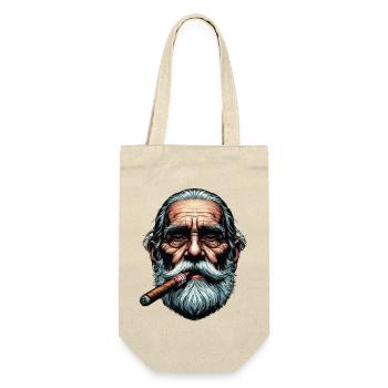 Vieil homme au cigare - Sac à bouteille - nature - Devant