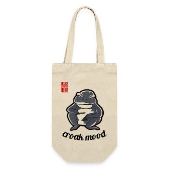 Hatsomoto Croak Mood Frog - Geschenkbeutel für Flaschen - Natur - Vorne