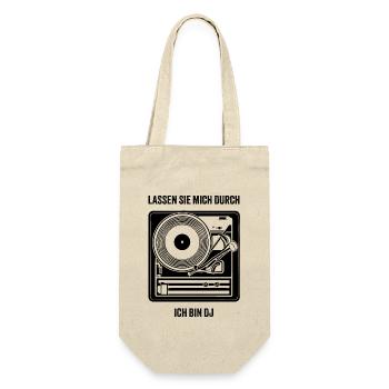 LASSEN SIE MICH DURCH ICH BIN DJ - Geschenkbeutel für Flaschen - Natur - Vorne