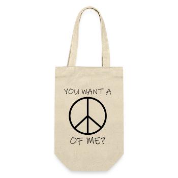 You Want A Peace Of Me? - Gift Bag for Bottles - nature - Front