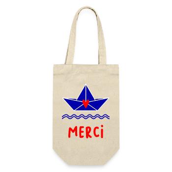 THANK YOU. MISTRESS. MASTER - Gift Bag for Bottles - nature - Front