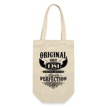 Perfection 1981 -43rd Anniversary,Original - Gift Bag for Bottles - nature - Front