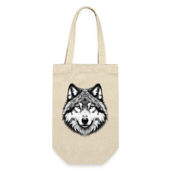 Wolf - Gift Bag for Bottles - nature - Front