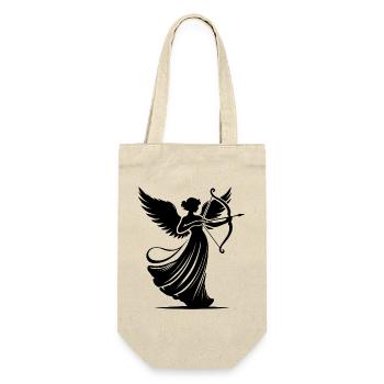 Classic angel shooting love arrows - Gift Bag for Bottles - nature - Front