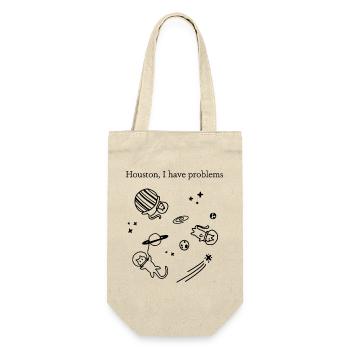 Houston, j’ai des problèmes | L’univers des chats | Félin - Sac à bouteille - nature - Devant