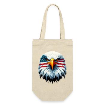 Adler - Geschenkbeutel für Flaschen - Natur - Vorne