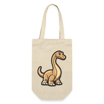 Dinosaur brontosaurus comic - Gift Bag for Bottles - nature - Front