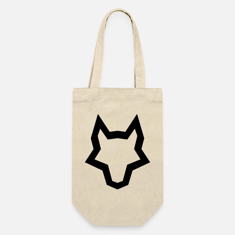 LOGO du loup - Sac à bouteille - nature