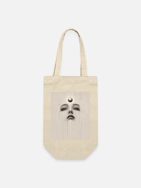 She knows - Geschenkbeutel für Flaschen - Natur