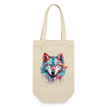 Wolf Wolf Head Predator Forest Nature Wilderness Art - Gift Bag for Bottles - nature - Front