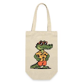 Alligator Funny Summer - Gift Bag for Bottles - nature - Front