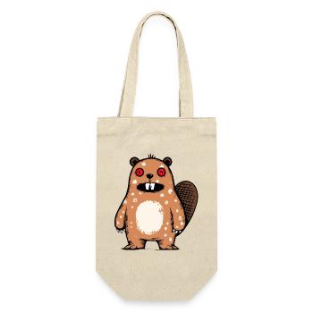 Beaver - Gift Bag for Bottles - nature - Front