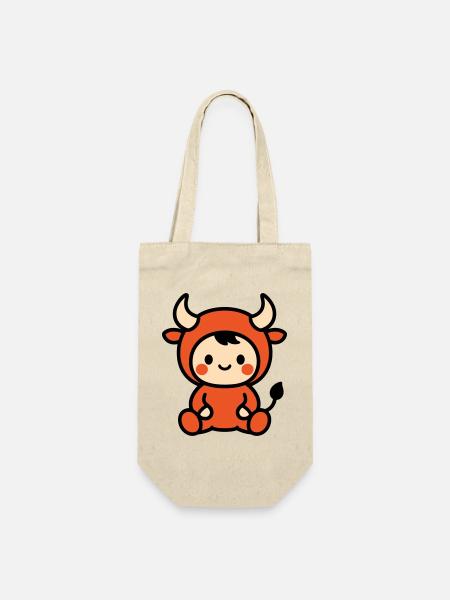 Cute Astro Taurus - Geschenkbeutel für Flaschen - Natur