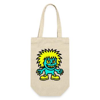 Monstre aux cheveux jaunes - Sac à bouteille - nature - Devant