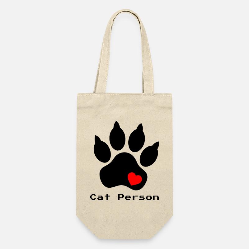 Patte de chien avec conception utilitaire de cœur - Sac à bouteille - nature