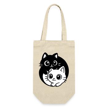 Ying Yang Kawaii Chats Icône - Sac à bouteille - nature - Devant