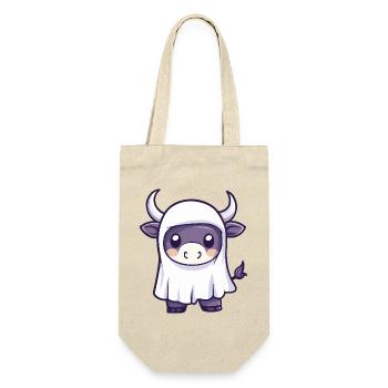 Bull Halloween Ghost - Gift Bag for Bottles - nature - Front
