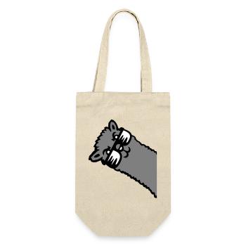 Llama Alpaca Head Sunglasses Cool Gray Funny Cute - Gift Bag for Bottles - nature - Front