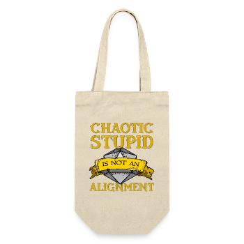 Chaotic Stupid Alignment - Gift Bag for Bottles - nature - Front