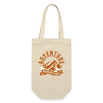 Modern Mountain Adventure Peaks - Gift Bag for Bottles - nature - Front