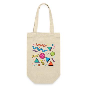 Géométrie néon : formes brillantes - Sac à bouteille - nature - Devant