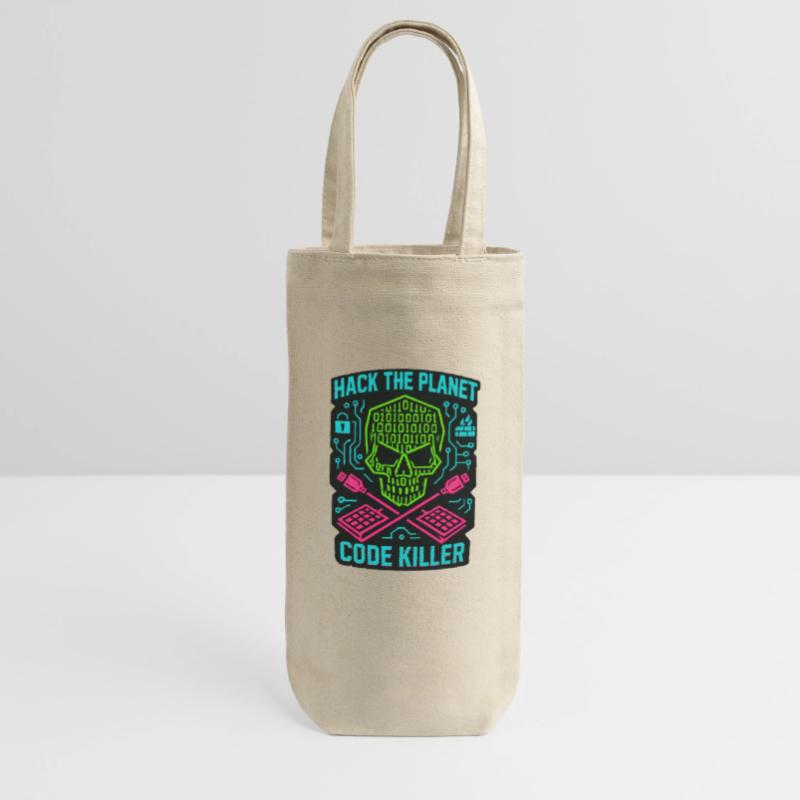 Hack the Planet Code Killer - Cyber Security Gift Bag for Bottles