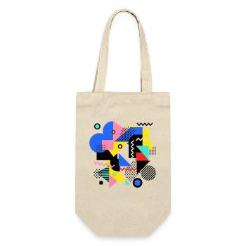 Geometric Color Explosion Pop Art - Gift Bag for Bottles - nature - Front