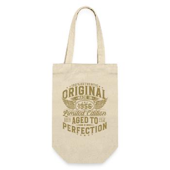 Original 1956 Vintage Birthday Retro Gift - Gift Bag for Bottles - nature - Front