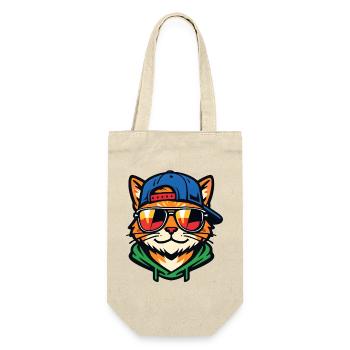 Cat with sunglasses - Gift Bag for Bottles - nature - Front