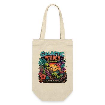 Galactic Tiki Alien Retro Vacation Hawaii Sci-Fi - Gift Bag for Bottles - nature - Front