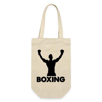 Boxing - Geschenkbeutel für Flaschen - Natur - Vorne