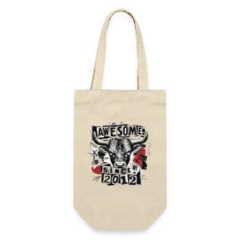 Vintage 2012 Bull Vintage Awesome Since 2012 - Gift Bag for Bottles - nature - Front