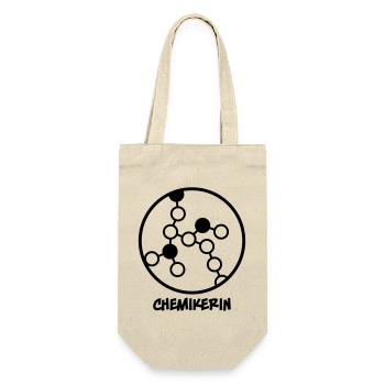 Chemikerin - Geschenkbeutel für Flaschen - Natur - Vorne